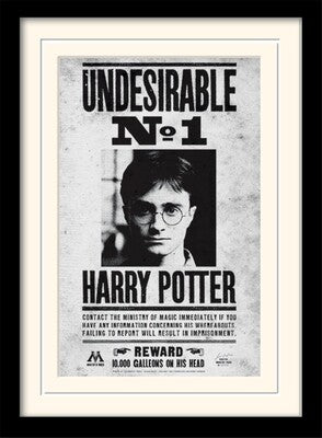 HARRY POTTER - Undesirable No1 - Impression encadrée 30x40