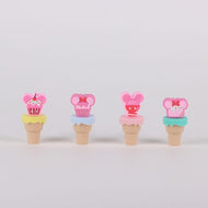 MINNIE - Pack de 4 mini Surligneurs "food"