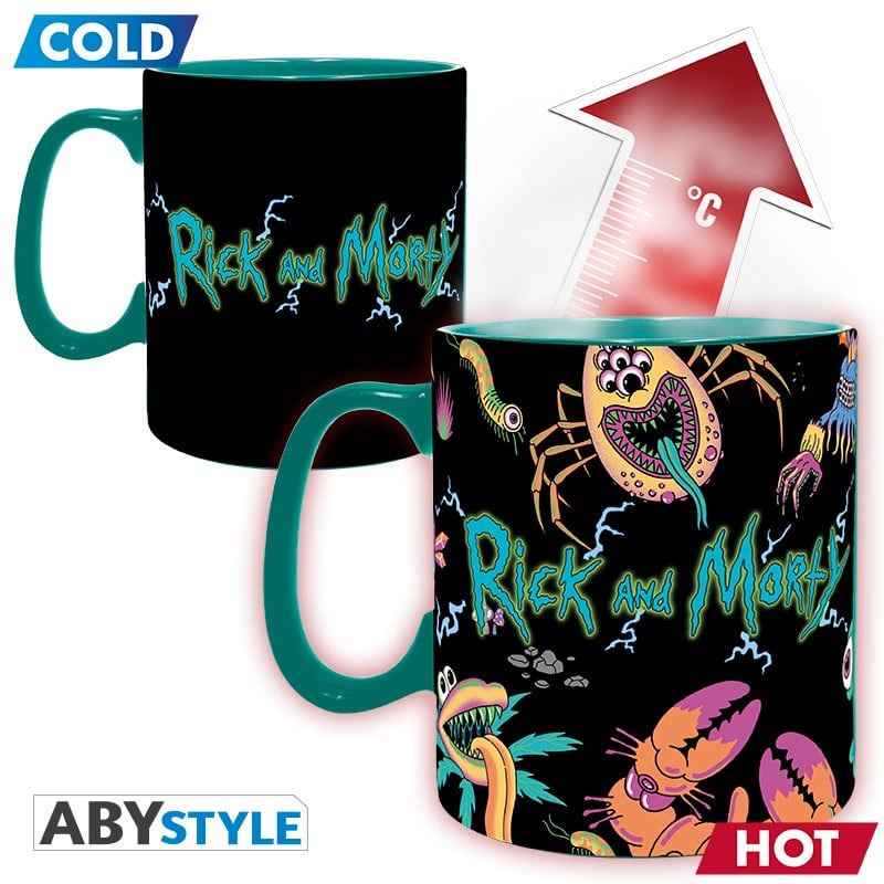 RICK & MORTY - Mug thermoréactif - 460 ml - Vaisseau Spatial