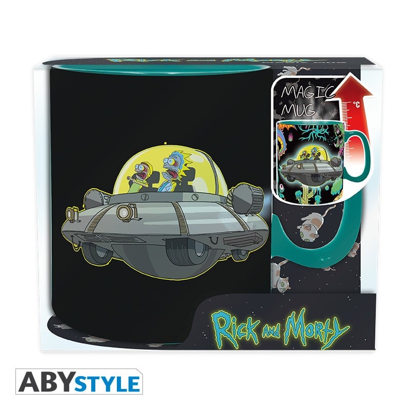 RICK & MORTY - Mug thermoréactif - 460 ml - Vaisseau Spatial