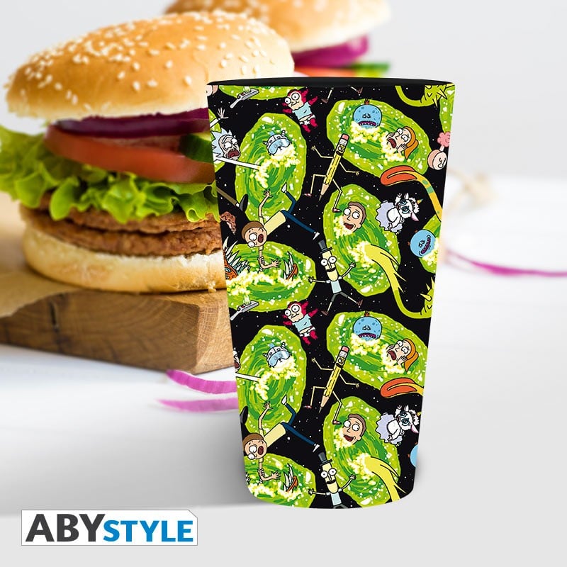 RICK & MORTY - Verre XXL 400ml - Portails