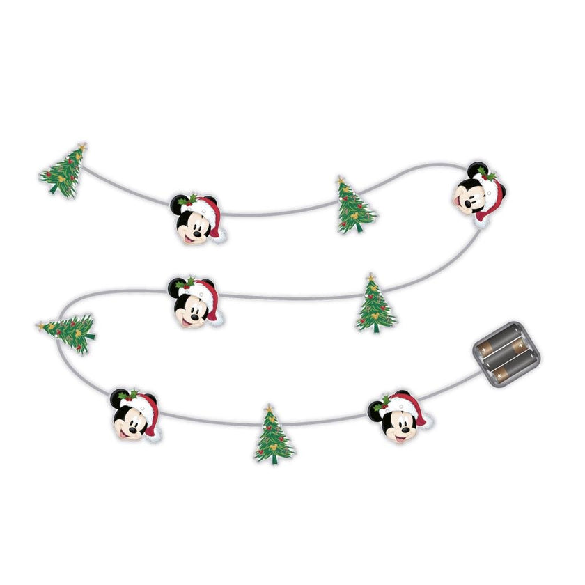 MICKEY - Guirlande Lumineuse Noël - 10 LED - 30 cm