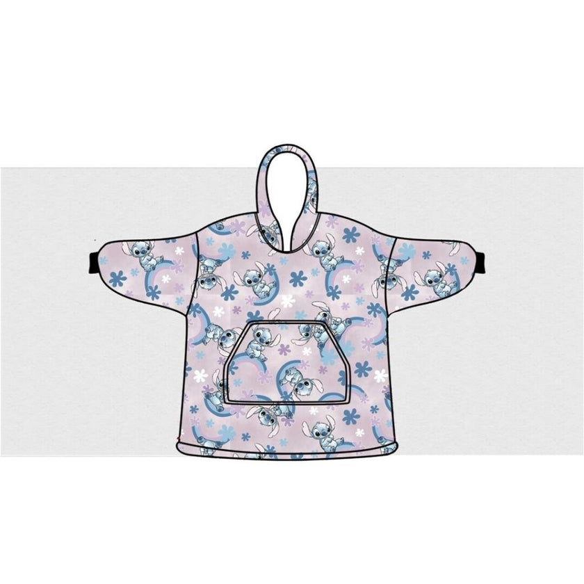 LILO & STITCH - Stitch - Sweat Poncho - Taille Enfant (7-14 ans)