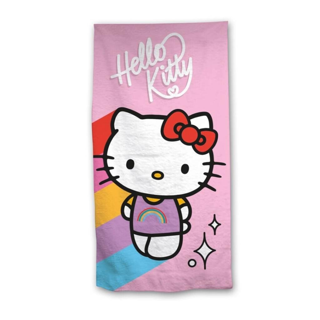 HELLO KITTY - Arc-en-ciel - Serviette de Plage 70x140cm