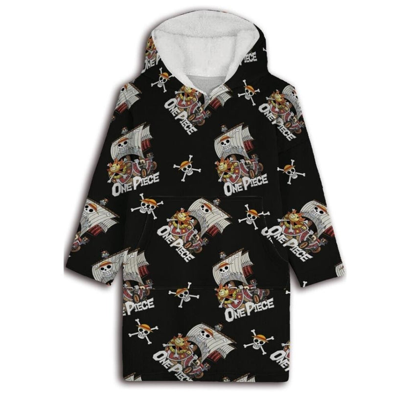 ONE PIECE - Thousand Sunny - Sweat Poncho - Taille Enfant (7-14 ans)