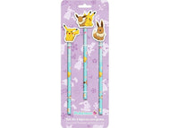 POKEMON - Collection Flower - Set de 3 Crayons avec Topper