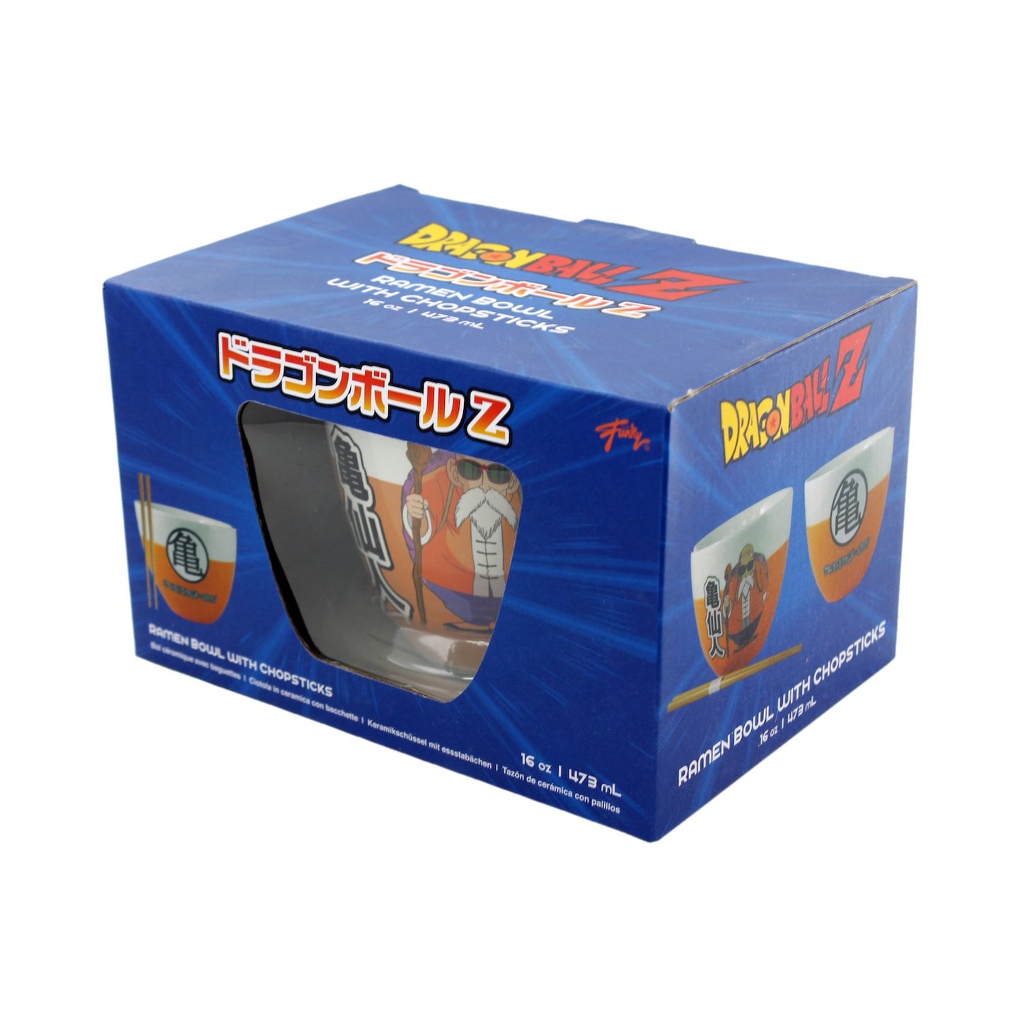 DRAGON BALL Z - Bol à Ramen avec Baguette 470ml - Roshi