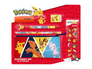 POKEMON - Set de Papeterie avec une Trousse Triple & Stickers - 7pc