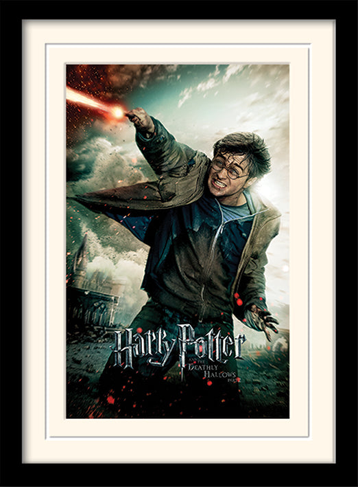 HARRY POTTER - Deathly Hallows Wand - Impression encadrée 30x40