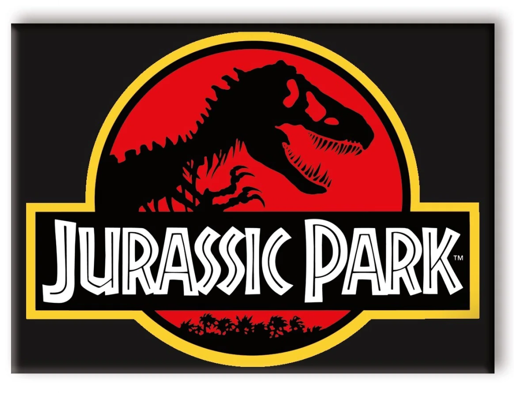 JURASSIC PARK - Logo - aimant 6.3x8.9cm