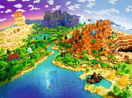 MINECRAFT - Puzzle 1500P - Le monde de Minecraft