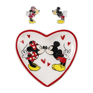 MICKEY & MINNIE - Gift Box - Boucles d'Oreilles + Plateau à Bijoux