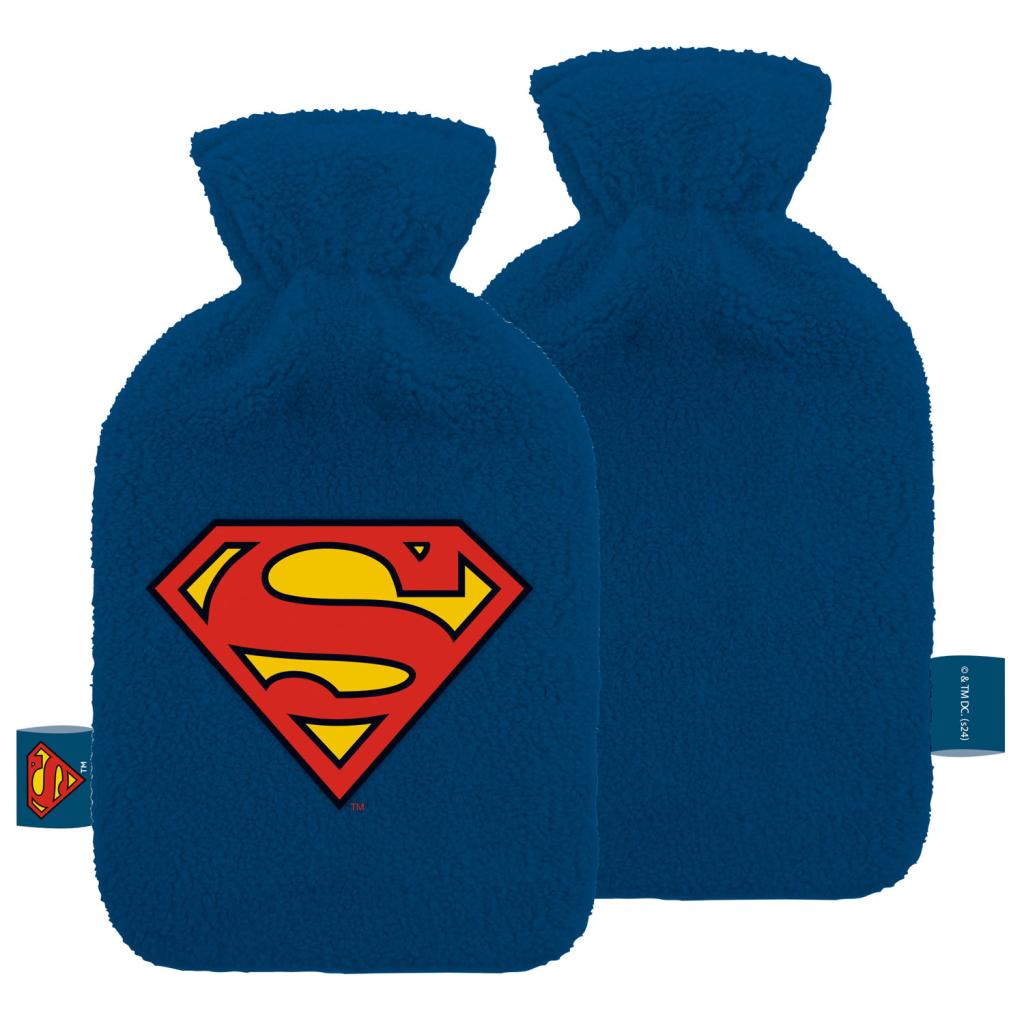 SUPERMAN - Logo - Bouillotte Peluche & Brodée
