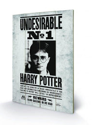 HARRY POTTER - Undesirable N° 1 - Impression sur bois 40x59cm