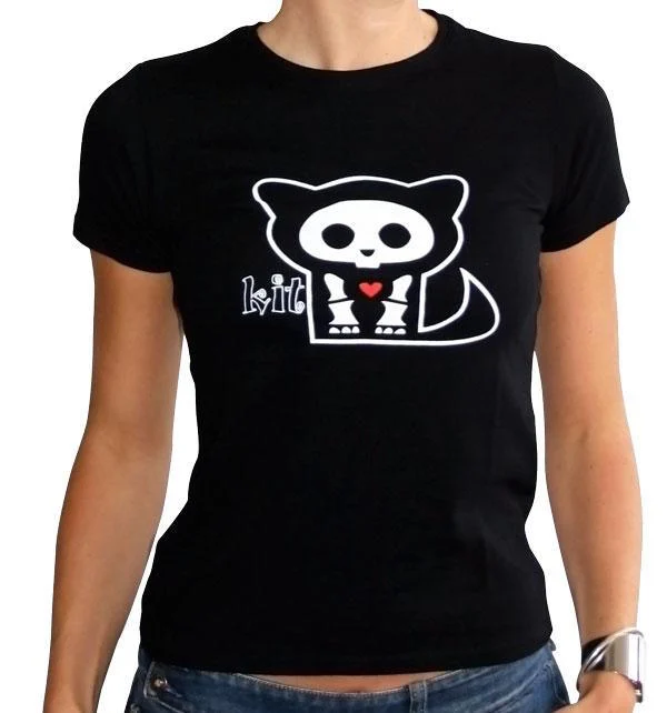 SKELANIMALS - T-Shirt KIT Femme Black Basic (L)