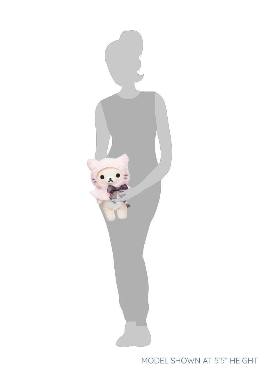 Korilakkuma Rose Chat — Peluche 33 cm