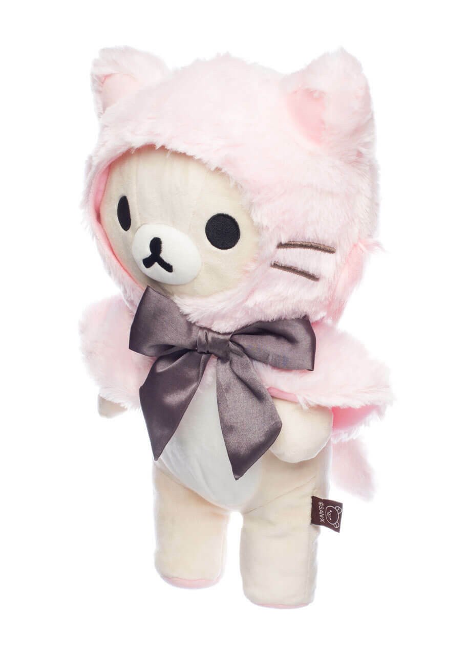 Korilakkuma Rose Chat — Peluche 33 cm