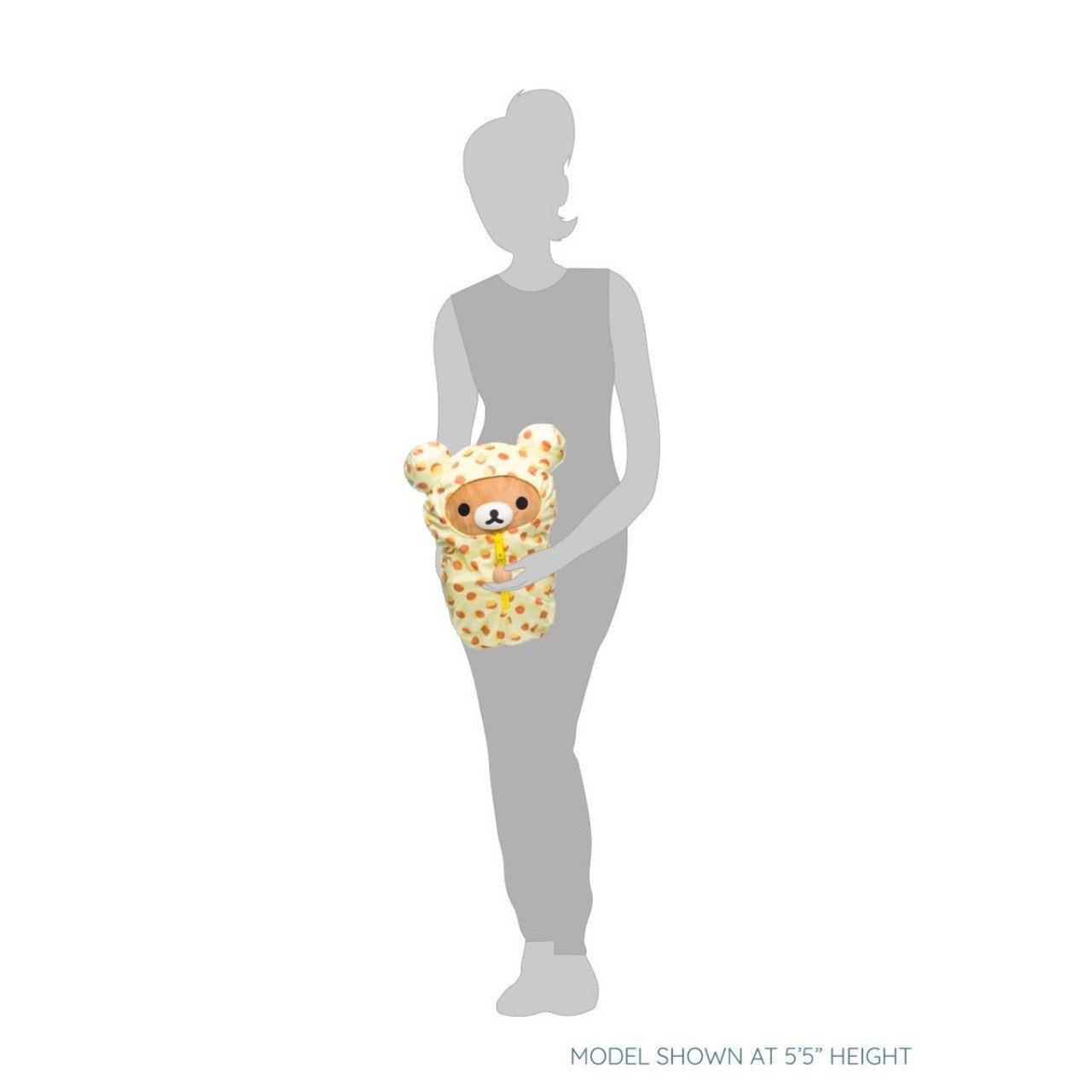 Rilakkuma Pattem Spleeping Bag — Peluche 38 cm