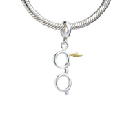 HARRY POTTER - Eclair & Lunettes - Charme Pendentif pour Bracelet