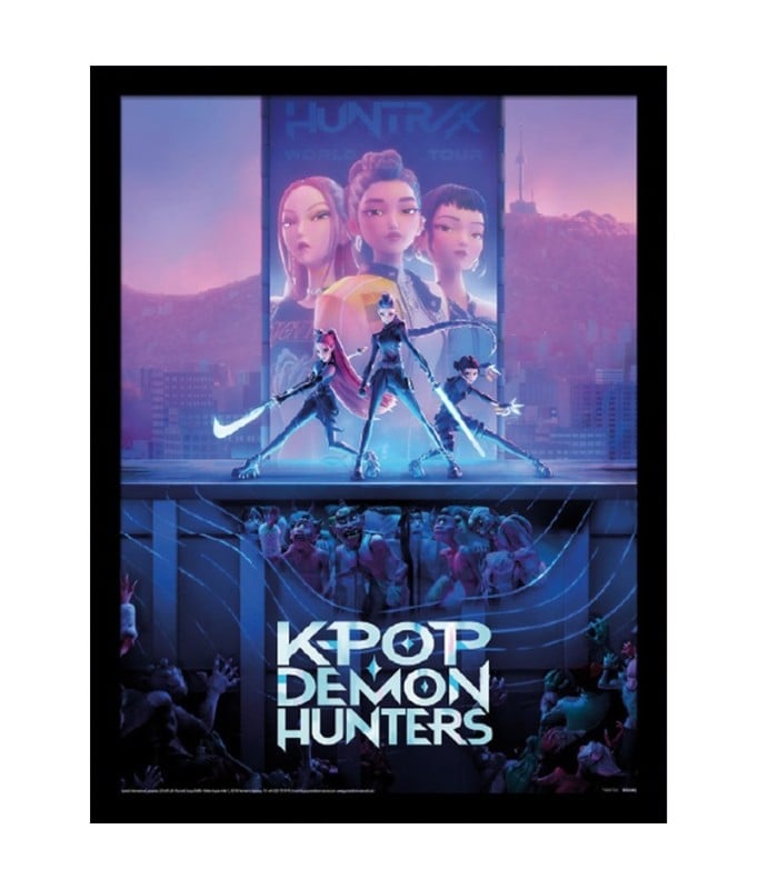 K-POP DEMON HUNTERS - Key Art - Impression Encadrée 45x35cm
