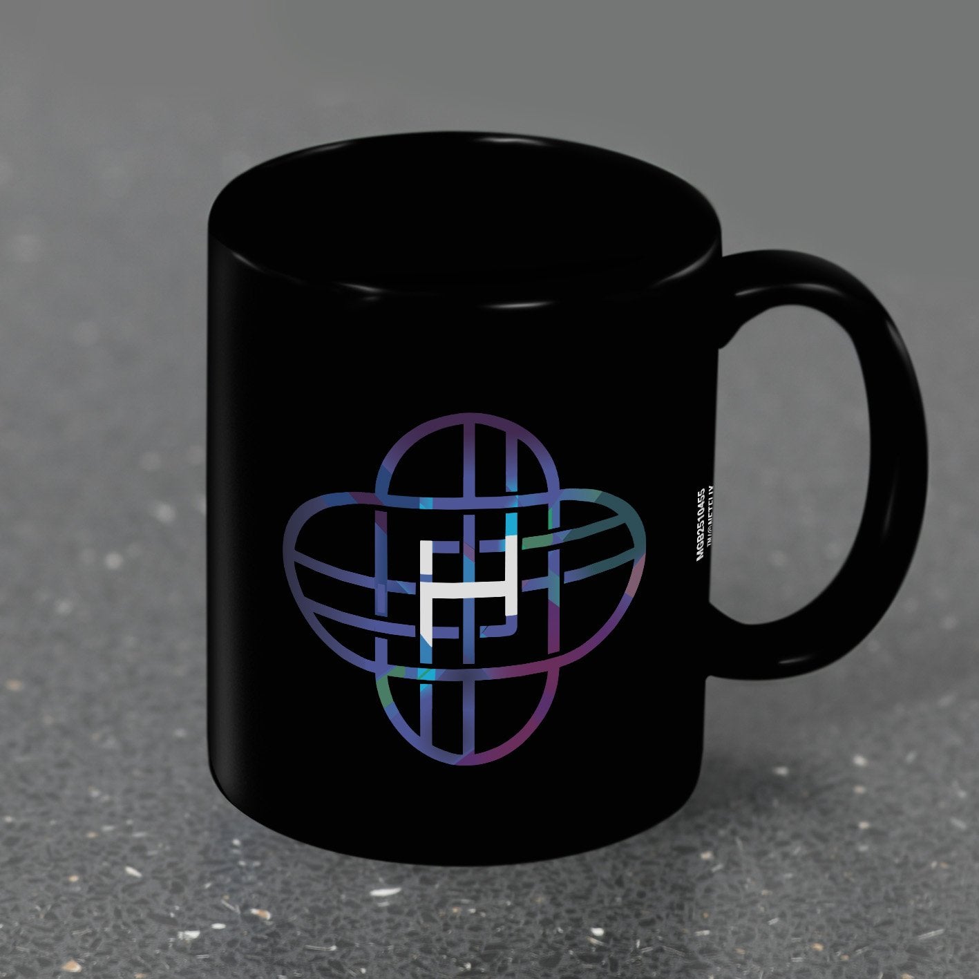 K-POP DEMON HUNTERS - Huntrix Logo - Black Pod Mug 325ml