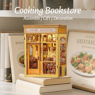 BOOK NOOK KIT - DIY- Librairie Culinaire - 156pc + Eclairage LED