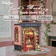 MINIATURE HOUSE - DIY- La Librairie de Jack - 330pc + Eclairage LED