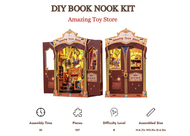 BOOK NOOK KIT - DIY - Magasin de Jouets - 103pc + Eclairage LED