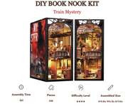 BOOK NOOK KIT - DIY - Le Train Mystère - 338pc + Eclairage LED