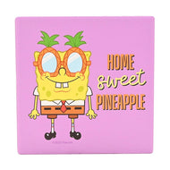BOB L'EPONGE - Home Sweet Pineapple - Sous Verre Carré en Céramique
