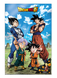 DRAGON BALL SUPER - Famille - Poster 3D - 58x38cm