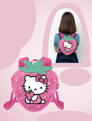 HELLO KITTY - Fraise - Mini Sac à Dos Fourrure '25x22x12cm'