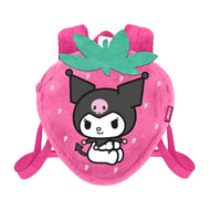 KUROMI - Fraise - Mini Fur Backpack '25x22x12cm'