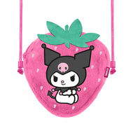 KUROMI - Fraise - Mini Sac à Bandoulière Fourrure '20x15x6cm'