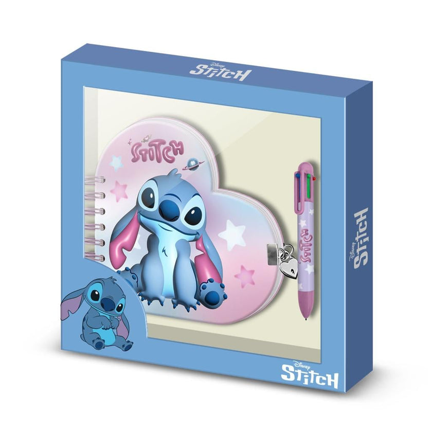 STITCH - Coeur - Gift Box - Journal Intime + Stylo