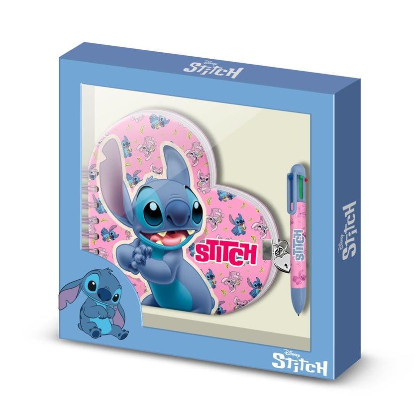 STITCH & ANGEL - Coeur - Gift Box - Journal Intime + Stylo
