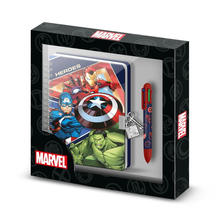 AVENGERS - Gift Box - Journal Intime + Stylo