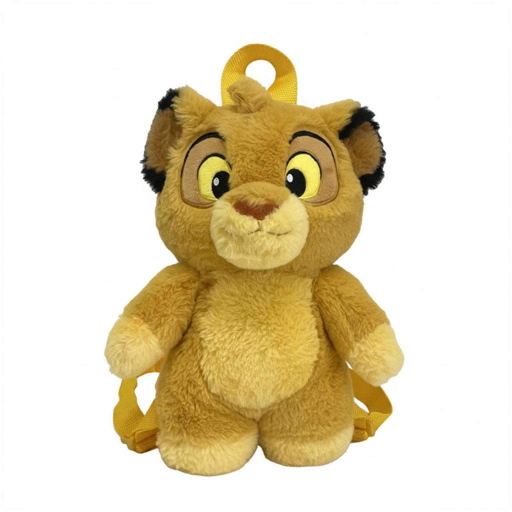 DISNEY - Simba - Sac à Dos Peluche - 30x23x14cm