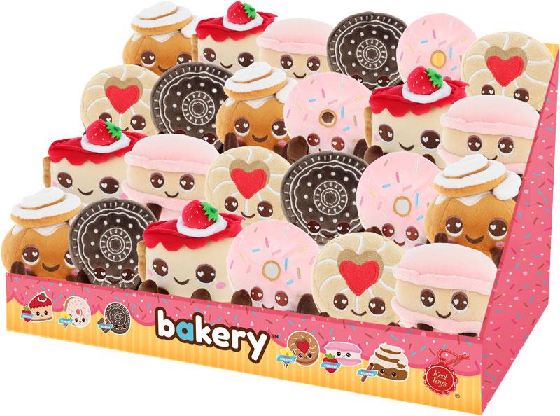 KAWAII - Bakery - Display de 24 Peluches Parfumées - 6 Modèles - 8cm
