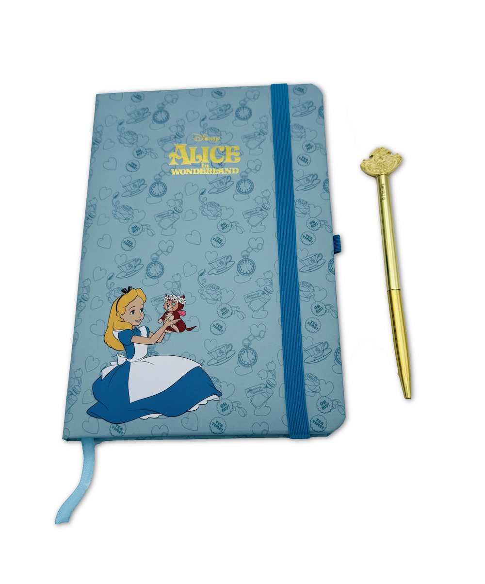 ALICE AUX PAYS DES MERVEILLES - Pack Premium Notebook A5 + Stylo-Bille