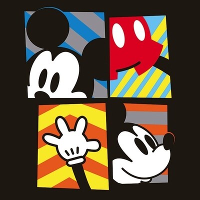 DISNEY - Canvas 40X40  - Mickey Mouse Framed