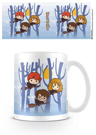 HARRY POTTER - Mug - 300 ml - Kawaii Harry Ron Hermione Flying