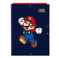 SUPER MARIO - Classeur à Rabats Premium avec Elastiques A4