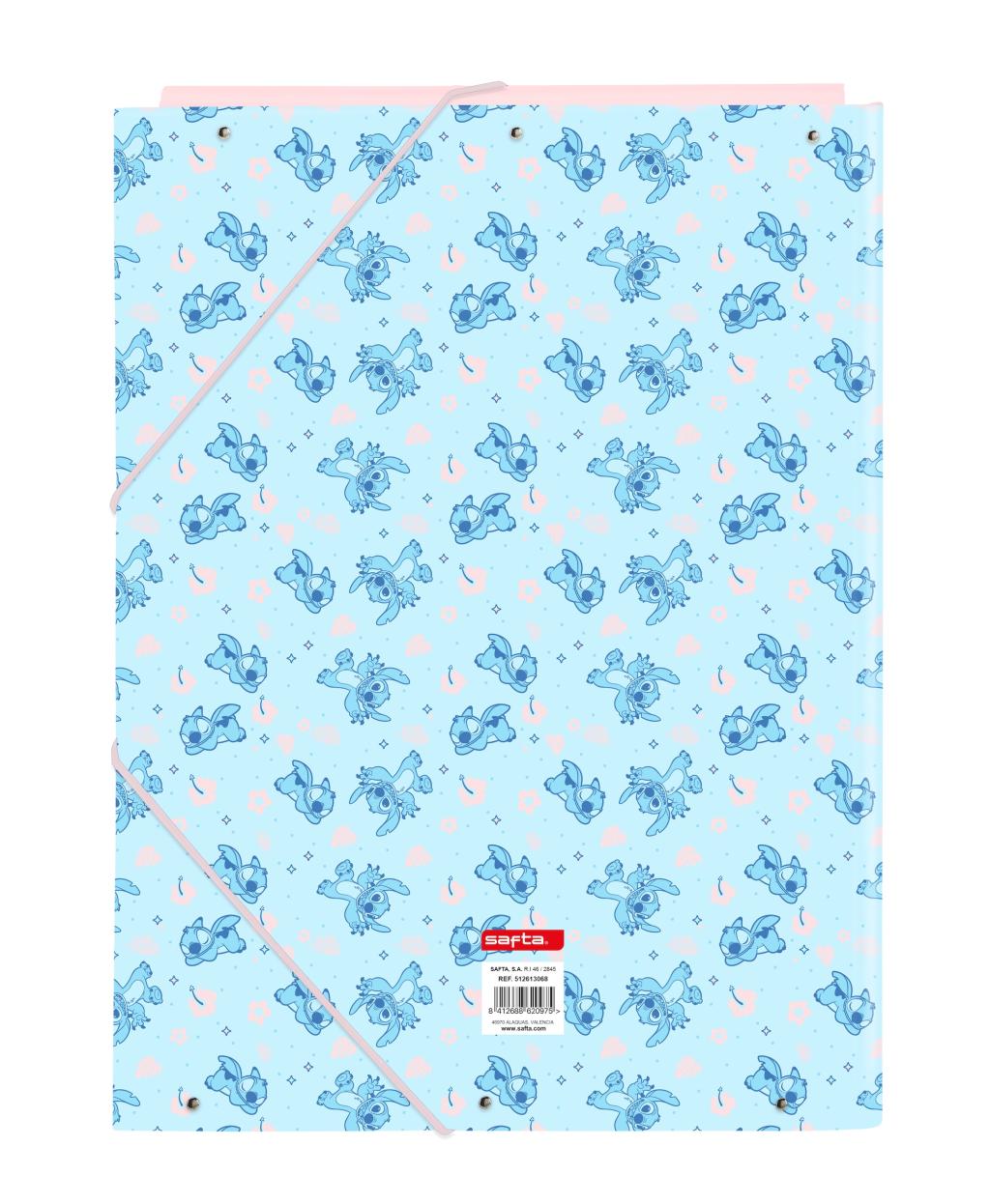 STITCH - Sleeping - Classeur à Rabats Premium avec Elastiques A4