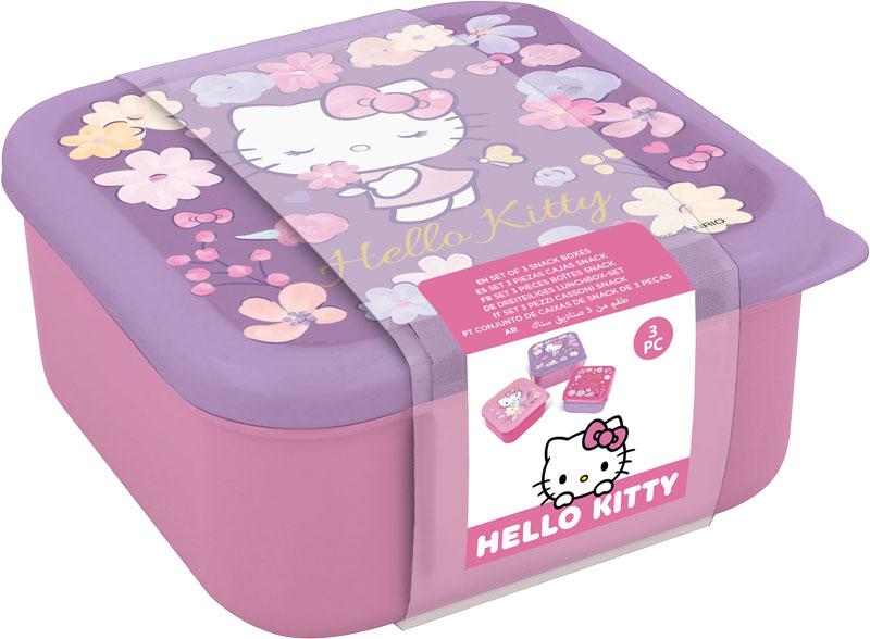 HELLO KITTY - Boîtes à Snack - 3 pcs