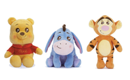 WINNIE & Friends - Kawaii - Assortiment de 8 Peluches 25cm - 3 Modèles
