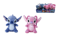 STITCH & ANGEL - Display de 12 Peluches 17cm - 2 Modèles