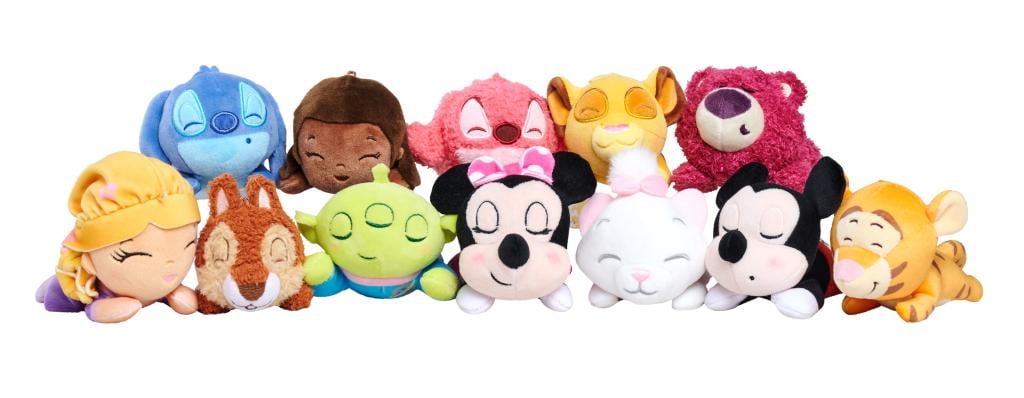 DISNEY - Serie 1 - Display de 12 peluches 'Snuglets' Blind Box - 14cm