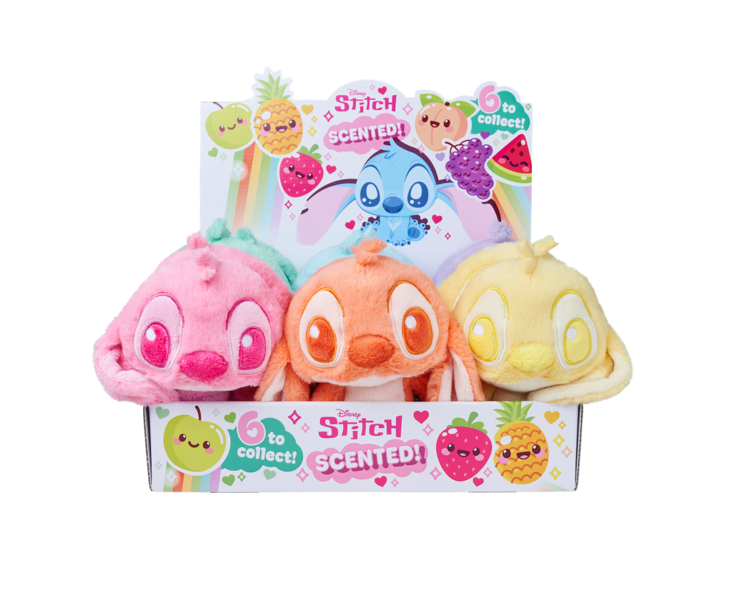 STITCH - Display de 12 Peluches Parfumées 22cm - 6 Modèles