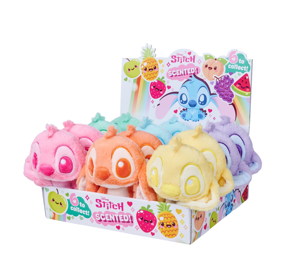 STITCH - Display de 12 Peluches Parfumées 22cm - 6 Modèles